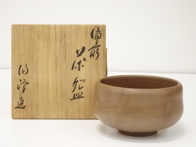 JAPANESE TEA CEREMONY / CHAWAN(TEA BOWL) / BIZEN WARE / BY TOHO KIMURA